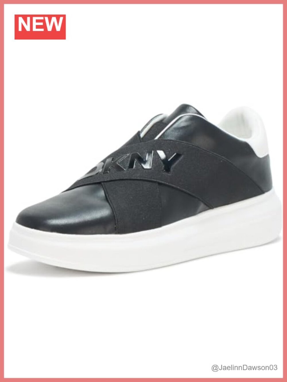 DKNY Jaye Slip On Sneaker Faux Leather Low Top
